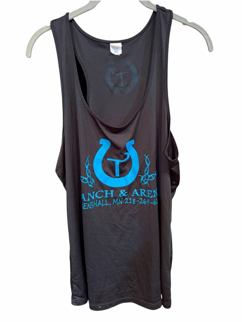 Black Tank Top western logo